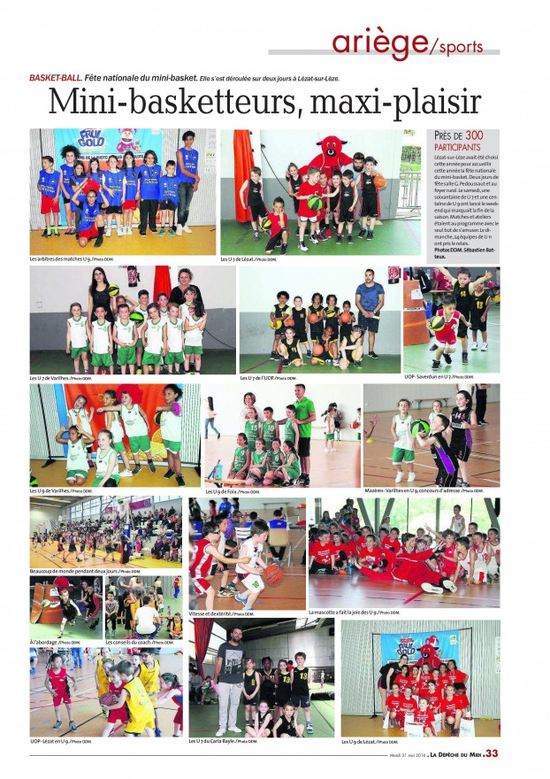 Fête Mini Basket 2016 - Article DDM